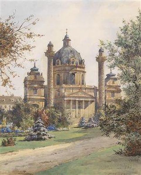 Die Karlskirche In Wien - view 1