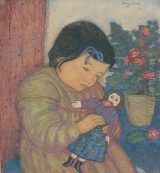 Child With Doll - view 1