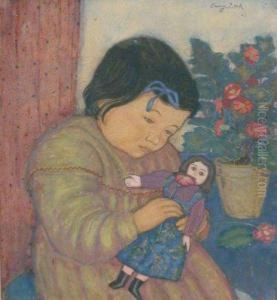 Child With Doll by Eugene Zak