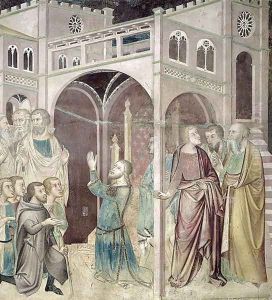 Job Thanking God, 1356-67 by Manfredi de Battilor Bartolo Di Fredi Fredi