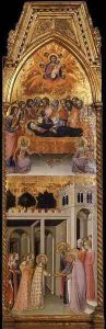 The Coronation of the Virgin (detail) 1388 by Manfredi de Battilor Bartolo Di Fredi Fredi