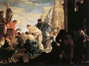 A Scene from Roman History c. 1645 by Sebastien Bourdon