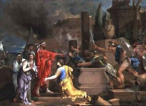 Ulysses discovering Astyanax in Hector's Tomb by Sebastien Bourdon