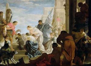 The Meeting of Anthony and Cleopatra, c.1645 by Sebastien Bourdon