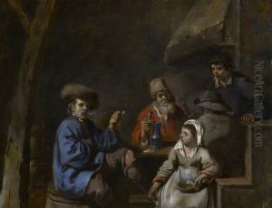 Interior of an Inn by Sebastien Bourdon