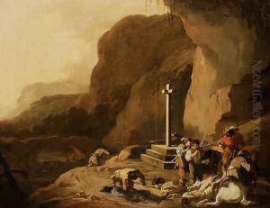 Hold Up in a Rocky Landscape by Sebastien Bourdon