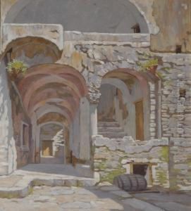 Scorcio Di Paese by Attilio Zanchelli