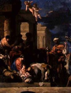 The Adoration of the Magi by Sebastien Bourdon