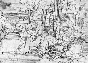 The Rest on the Flight into Egypt by Sebastien Bourdon