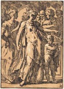Frau Mit Kind, Mit Personen Im Hintergrund by Antonio Maria I Zanetti