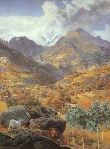 The Val d'Aosta 1858 by John Edward Brett
