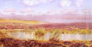 A View Of Whitby From The Moors by John Edward Brett