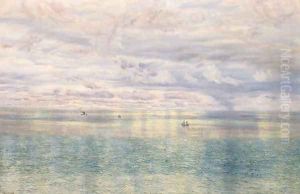 The Sicilian Sea, From the Taormina Cliffs by John Edward Brett