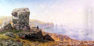 Golden Prospects, St. Catherine's Well, Land's End, Cornwall 1881 by John Edward Brett