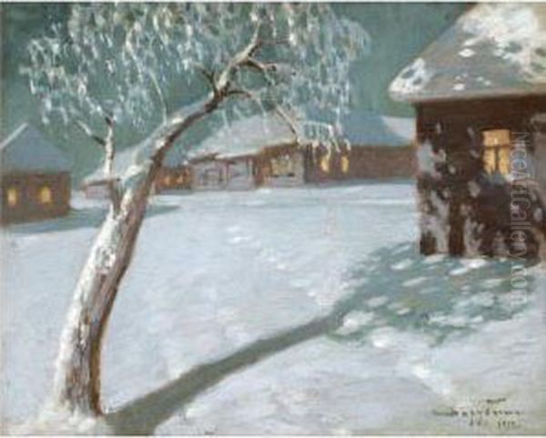 Village In Winter - view 1