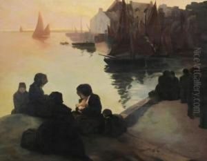 Le Matin A Veules by Viktor Ivanovich Zarubin