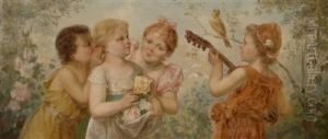 Roses For The Musician by Hans Zatzka