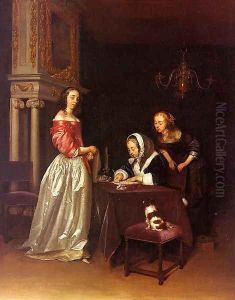 Curiosity 1660 by Gerard Ter Borch