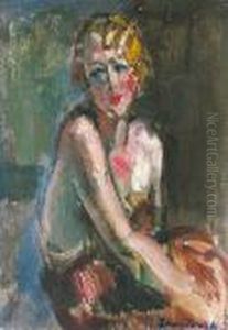 Portrait D'une Elegante by Czeslaw Zawadzinski