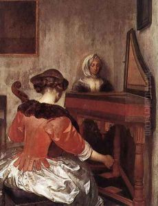 The Concert 1675 by Gerard Ter Borch