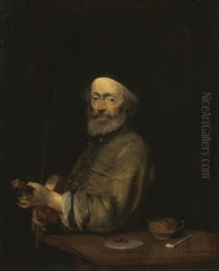 The Violinist by Gerard Ter Borch