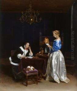 Woman Reading a Letter 1660-62 by Gerard Ter Borch
