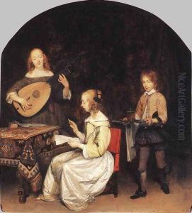 The Concert c. 1657 by Gerard Ter Borch