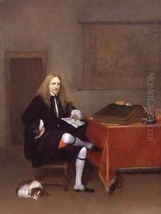 Portrait of a Man in his Study c.1668-69 by Gerard Ter Borch