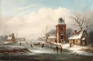 Skaters On A Frozen Pond