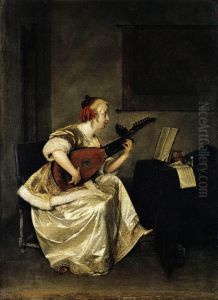 The Lute Player by Gerard Ter Borch