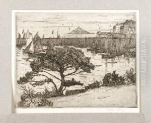 Fischerhafen In Der Bretagn by Walter Ernst Zeising