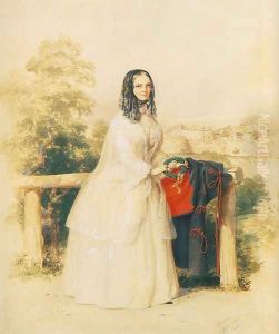 Nagy Sandor Jozsef menyasszonya, Kovacs Schmidt Emma, 1849 by Miklos Barabas