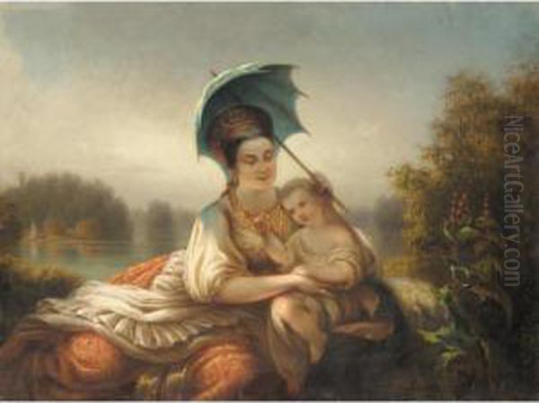 Young Mother And Child - view 1
