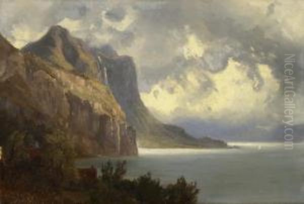 Seelandschaft Bei Gewitterstimmung - view 1