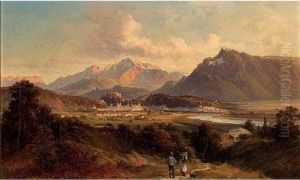 A View Of Salzburg by Friedrich Zeller