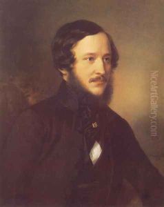 Eötvös József, 1845 by Miklos Barabas