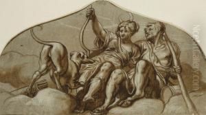 Diana Con Fauno by Giovanni Battista Zelotti