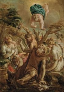 Sant"antonio Abate Tentato Dai Diavoli E Soccorso Da Cristo by Giovanni Battista Zelotti