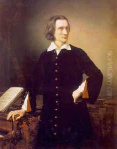 Liszt Ferenc, 1847 by Miklos Barabas