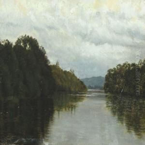 Landscape With Lake by Cathrine Helene Zernichow
