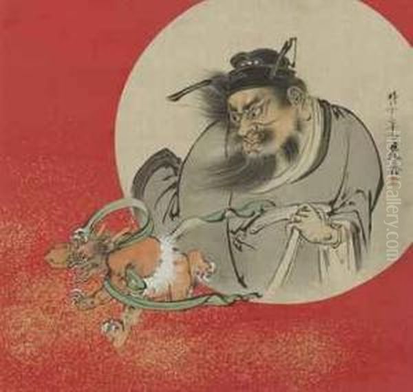 Shoki Exorcising A Demon - view 1