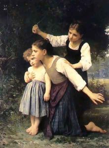 In the Woods 1889 by Elizabeth Jane Gardner Bouguereau