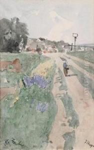 A Path Near Hadersdorf by Eduard Zetsche