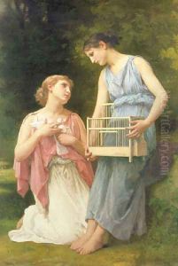 The dove fanciers by Elizabeth Jane Gardner Bouguereau