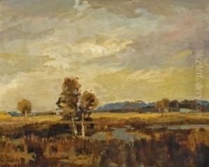 Blick Uber Das Dachauer Moos Mit Schloss Dachau by Max Zettler
