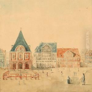 Hovevagten, Kongens Nytorv by Christian Olavius Zeuthen