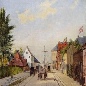 View Of The Street Leading To Toldboden (customs House) Incopenhagen