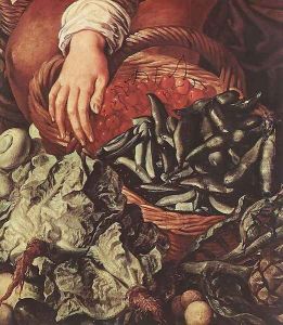 Market Scene (detail) by Joachim Beuckelaer