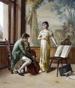 Studying The Master by Carl Zewy