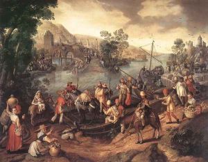 The Flight into Egypt by Joachim Beuckelaer